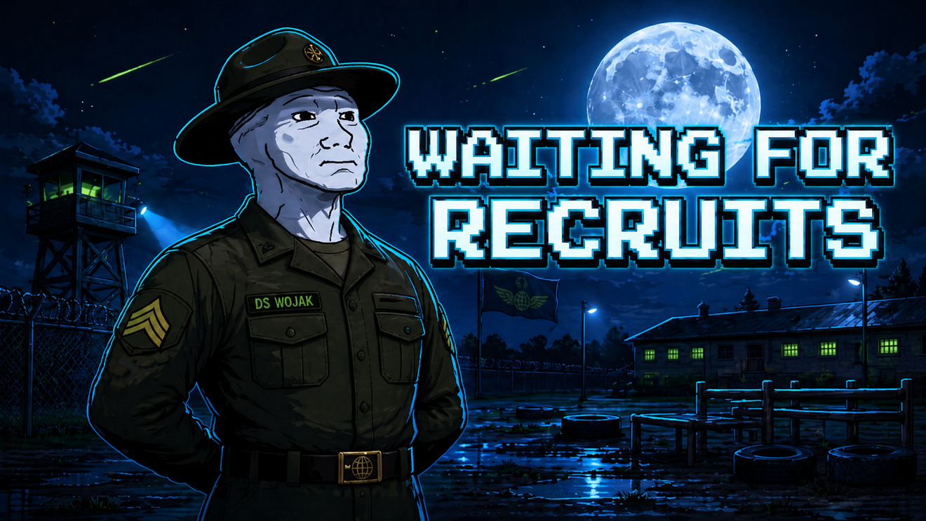 Drill sergeant under moonlight — Waiting for Recruits